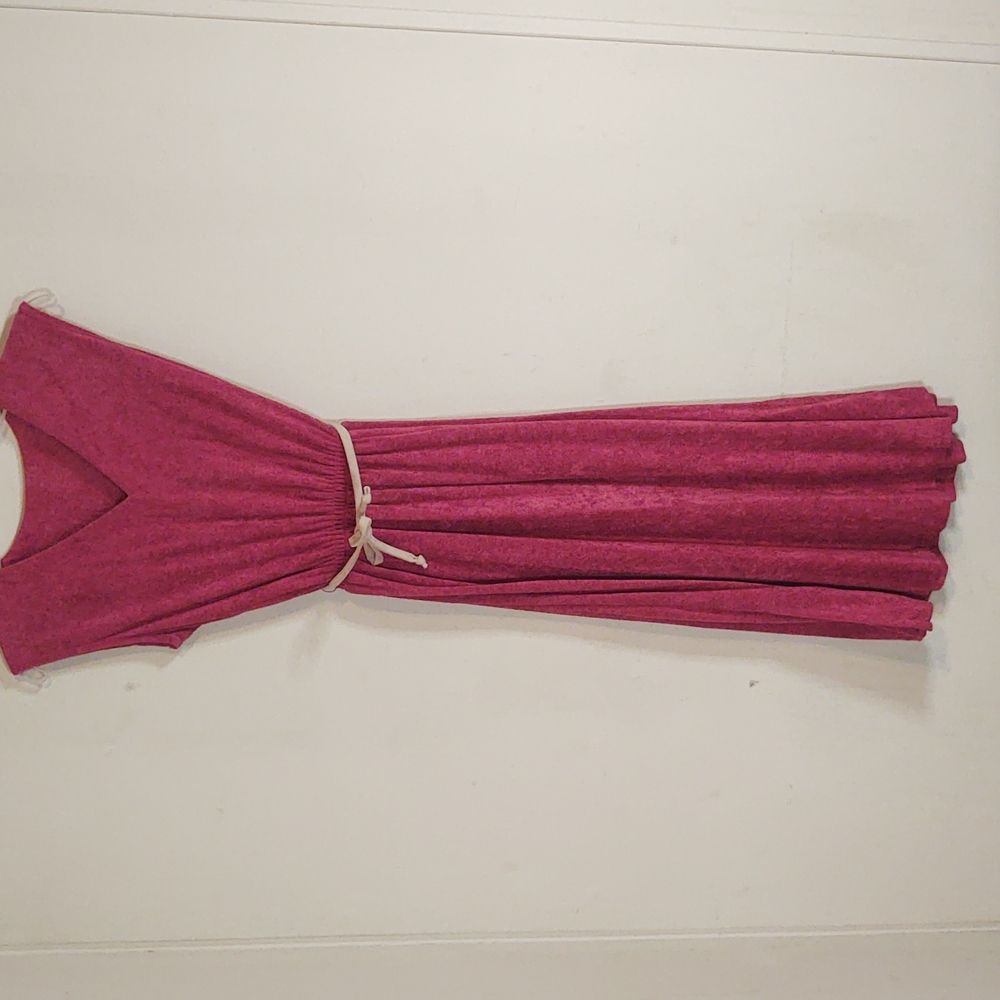 Terry cloth sleeveless dress.